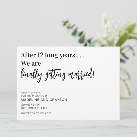 最後におもしろい結婚式の日付を保存 セーブザデート (スタンド正面)