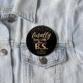 最後にこのB.S.ブラック&金ゴールドグリッターで完了 缶バッジ (インサイチュ)