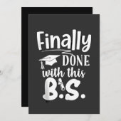 最後にこのBS卒業2025おもしろいで完了 サンキューカード (正面/裏面)