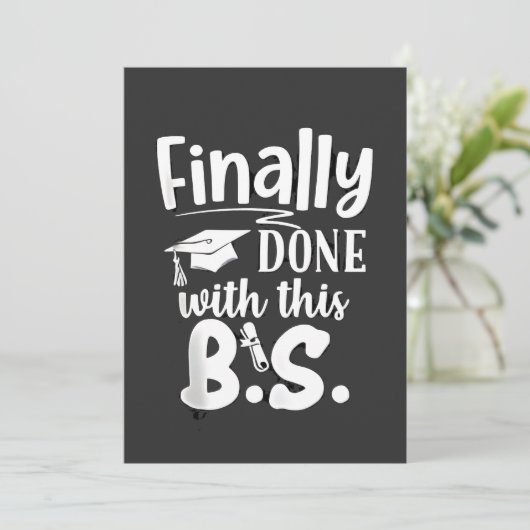 最後にこのBS卒業2025おもしろいで完了 案内状 (スタンド正面)