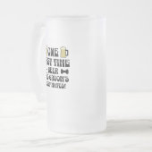 最後にもう一度。ビールと新郎の最高の友達! フロストグラスビールジョッキ (正面左)