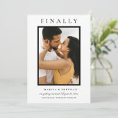 最後にエレガント白黒の写真 セーブザデート (スタンド正面)