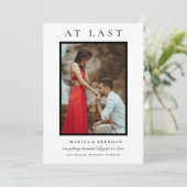 最後にエレガント白黒の写真 セーブザデート (スタンド正面)