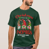 最後にクリスマスと私のGnomies家族の緑 Tシャツ (正面)
