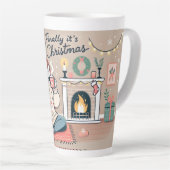 最後にクリスマス・マグカップデザイン カフェラテマグ (右アングル)