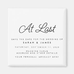 最後にスクリプトモダンのミニマルな日付を保存 マグネット