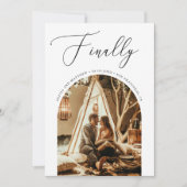 最後にスクリプト。ロマンモダンティックの結婚写真 セーブザデート (正面)