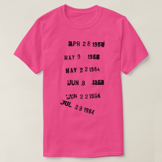 最後にチェックアウトされたライブラリスタンプ Tシャツ (デザイン正面)