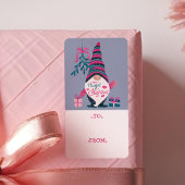 最後にハグ&キスおもしろいブライトクリスマス格言 ラベル