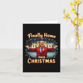 最後にホームthisクリスマストランプお祝いAppa カード (黄色い花)