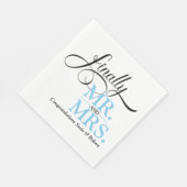 最後にミセス・ウェディング・レセプション・カクテル スタンダードランチョンナプキン (角)