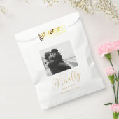 最後にミニマル結婚リストの写真日付を保存 フェイバーバッグ (封をした状態)