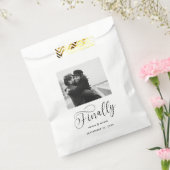 最後にミニマル結婚リストの写真日付を保存 フェイバーバッグ (封をした状態)