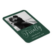 最後にミニマル結婚リストの写真日付を保存 マグネット (右側)