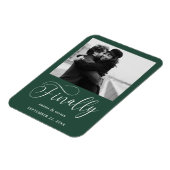 最後にミニマル結婚リストの写真日付を保存 マグネット (左側)