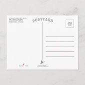 最後にミニマル結婚リストの写真日付を保存 案内ポストカード (裏面)