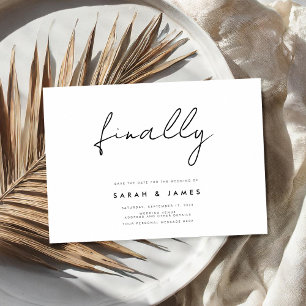 最後にモダンミニマルな日付を保存 セーブザデート