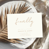 最後にモダンミニマルアイボリータン日付を保存 セーブザデート