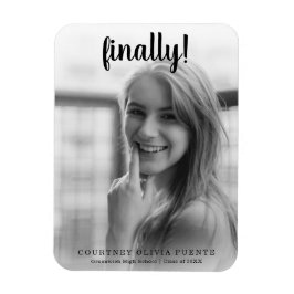 最後にモダン写真の卒業発表 マグネット