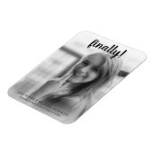 最後にモダン写真の卒業発表 マグネット (左側)