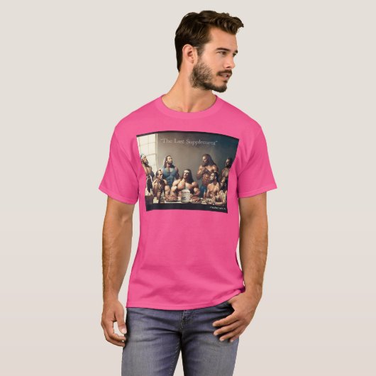 最後に作成されたサプリメントおもしろいボディビル Tシャツ (正面フル)