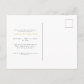 最後に写真の卒業の発表の郵便はがき インビテーションポストカード (裏面)