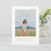 最後に写真の卒業発表 案内状 (スタンド正面)