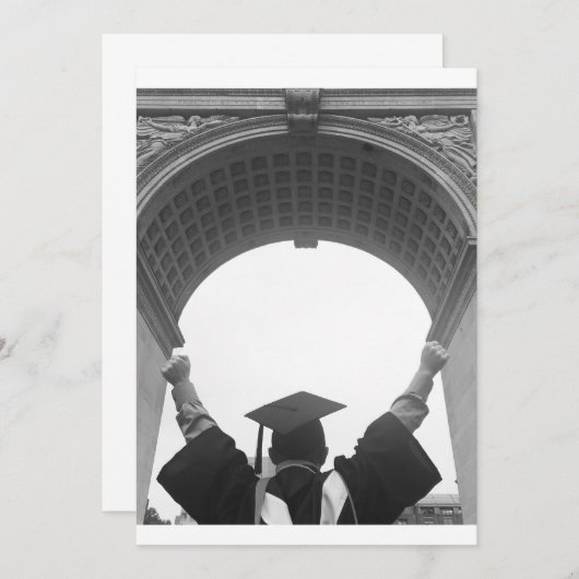 最後に卒業生! 招待状 (正面/裏面)