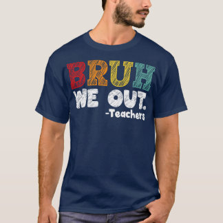 最後に学校の終わりで幸せだった先生を取り出す Tシャツ