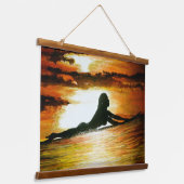 「最後に屋上サーファーの女の子を呼びにいこう。 吊り下げ型タペストリー (傾斜あり)