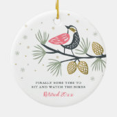 最後に座って鳥の引退を見る時間 セラミックオーナメント (裏面)