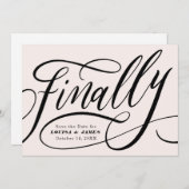 最後に延期された日付の変更日付の保存 招待状 (正面/裏面)