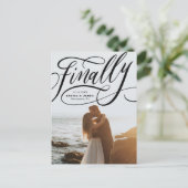 最後に延期されたCovid写真の日付を保存 ポストカード (スタンド正面)