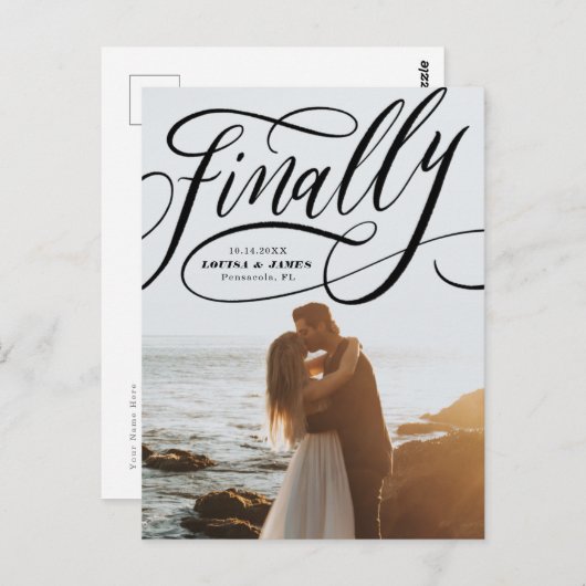 最後に延期されたCovid写真の日付を保存 ポストカード (正面/裏面)