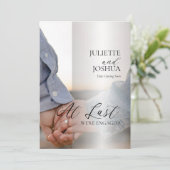 最後に我々は2つの写真婚約した婚約である 案内状 (スタンド正面)