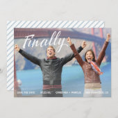 最後に日付の青い縞を救って下さい セーブザデート (正面/裏面)