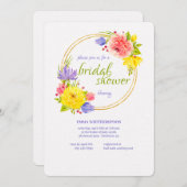 最後に春ブライダルシャワー招待 招待状 (正面/裏面)