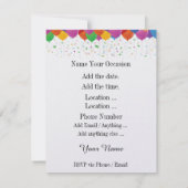 最後に空きパーティー 招待状 (裏面)