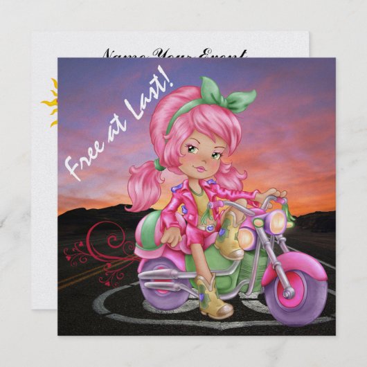 最後に空き 招待状 (正面/裏面)