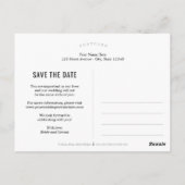 最後に編集可能な色で日付を保存 ポストカード (裏面)