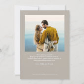 最後に編集可能な色で日付カードを保存 サンキューカード (裏面)