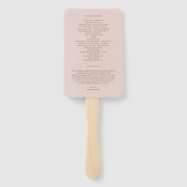 最後に編集可能カラー結婚式 プログラムファン ハンドファン (裏面)