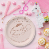 最後に行われたバラ金ゴールド卒業パーティーピンク赤面 ペーパープレート (パーティー)