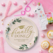 最後に行われたピンク赤面フローラ卒業パーティー ペーパープレート (パーティー)