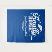 最後に行われたブルーエクセシションパーティーの背景 タペストリー (正面(横))