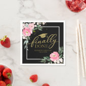 最後に行われたホットピンクフローラ卒業パーティー スタンダードカクテルナプキン (インサイチュ)