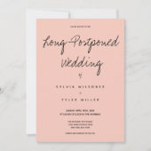 最後に起こ結婚るピンクの黒タイポグラフィ (正面)