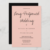 最後に起こ結婚るピンクの黒タイポグラフィ (正面/裏面)