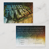 最後に造られる-ビジネスまたはアウトリーチカード- 2.5 x 3.5 名刺 (正面/裏面)