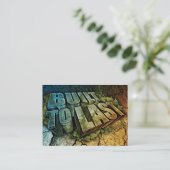 最後に造られる-ビジネスまたはアウトリーチカード- 2.5 x 3.5 名刺 (スタンド正面)